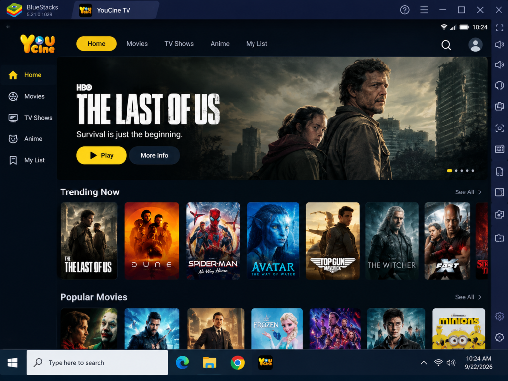 Install YouCine TV APK on PC