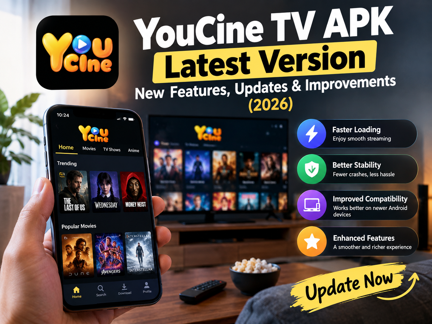 YouCine TV APK Latest Version: New Features, Updates & Improvements (2026)